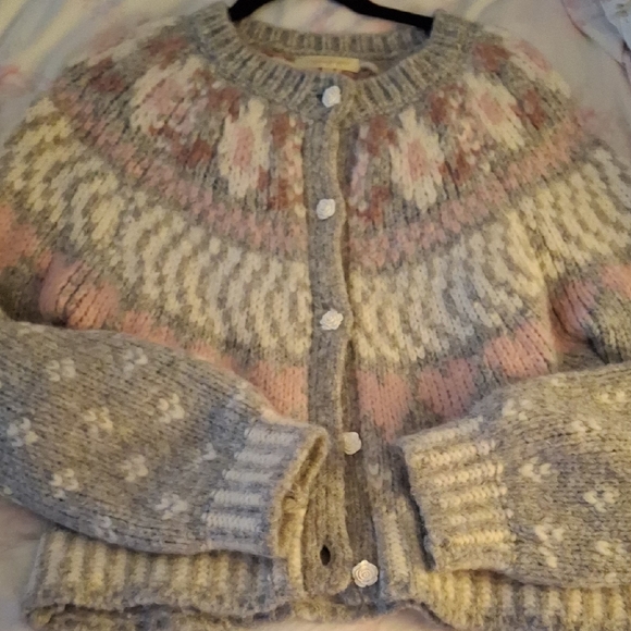 LoveShackFancy Jamie GrayCardigan